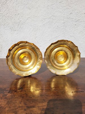 Candleholders in Mercury-Gilt Bronze, Set of 2-SYQ-2041813