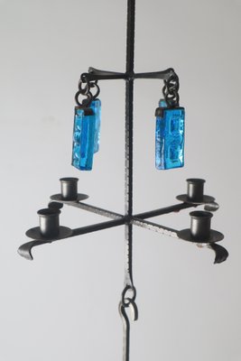 Candlestick Chandelier attributed to Gunnar Ander for Ystad Gunnar Ander, 1970s-ESB-1409253