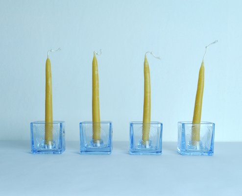 Candlesticks by Per Lütken for Holmegaard, 1960s, Set of 4-HPQ-1420588