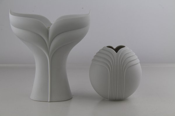 Candlesticks & Vase from Rosenthal, 1960s, Set of 2-ZWH-1176718