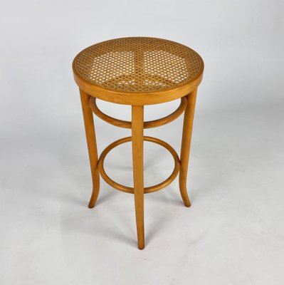 Cane and Bentwood Barstool, Austria, 1940s-RMX-1801069