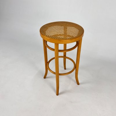 Cane and Bentwood Barstool, Austria, 1940s-RMX-1801069