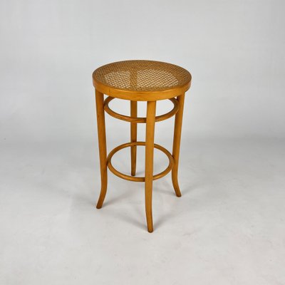 Cane and Bentwood Barstool, Austria, 1940s-RMX-1801069