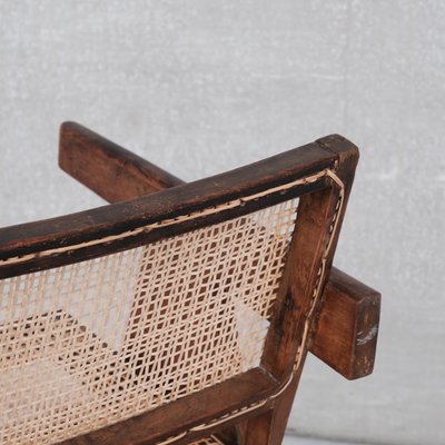 Cane and Teak Office Chair by Pierre Jeanneret-JRP-1137398