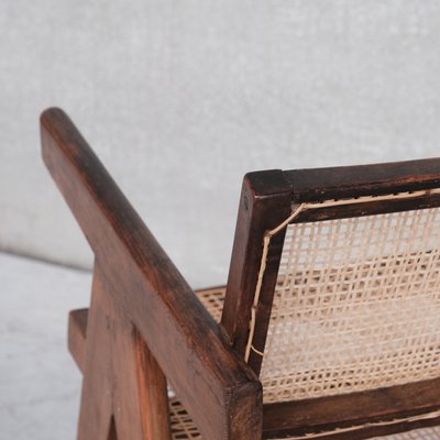 Cane and Teak Office Chair by Pierre Jeanneret-JRP-1137398