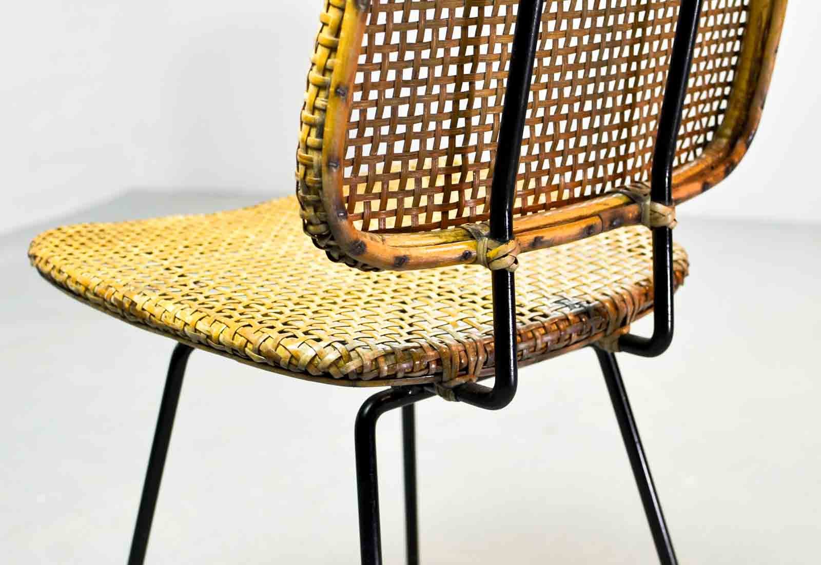 Cane Chairs by Dirk Van Sliedregt for Rohé Noordwolde, 1950s, Set of 2