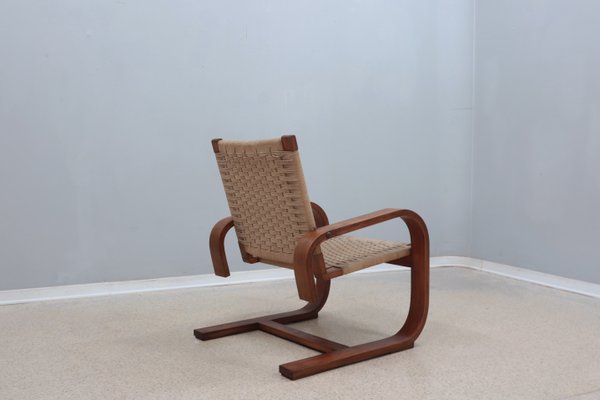 Cantilever Lounge Chair attributed to Giuseppe Pagano, 1940s-ZQ-2040502