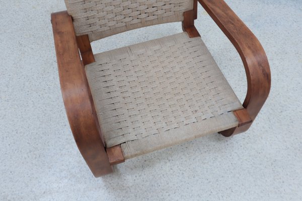 Cantilever Lounge Chair attributed to Giuseppe Pagano, 1940s-ZQ-2040502