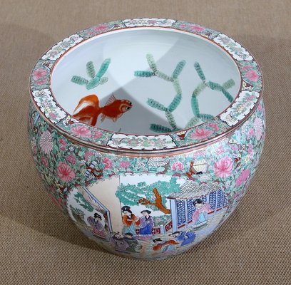 Canton Porcelain Aquarium Pot, China, 19th Century-RVK-1166296