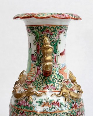 Canton Porcelain Vases, China, Late 19th Century, Set of 2-RVK-984279