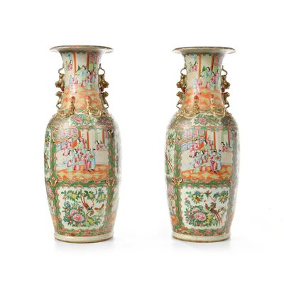 Canton Vases, Set of 2-NQ-886018