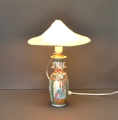 Cantonese Rose Porcelain Table Lamp-AOU-1697963