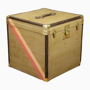 Canvas and Leather Hat Trunk-EMZ-1209203