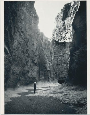 Canyon, Person, USA, 1960s, Black & White Photograph-DYV-1245445