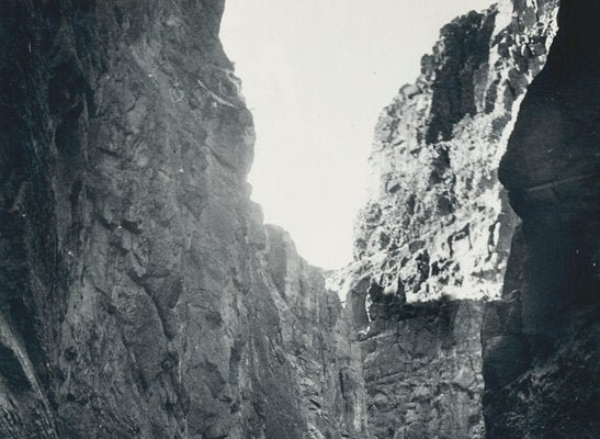 Canyon, Person, USA, 1960s, Black & White Photograph-DYV-1245445