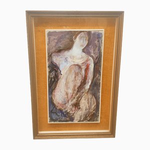 Capaldo, Nude Woman, 1970s, Oil on Canvas, Framed-QLH-1742606