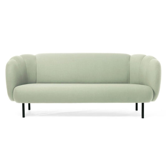 Caper 3 Seater Sofa in Mint with Stitches by Warm Nordic