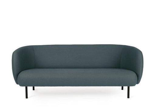 Caper 3 Seater Sofa in Petrol by Warm Nordic