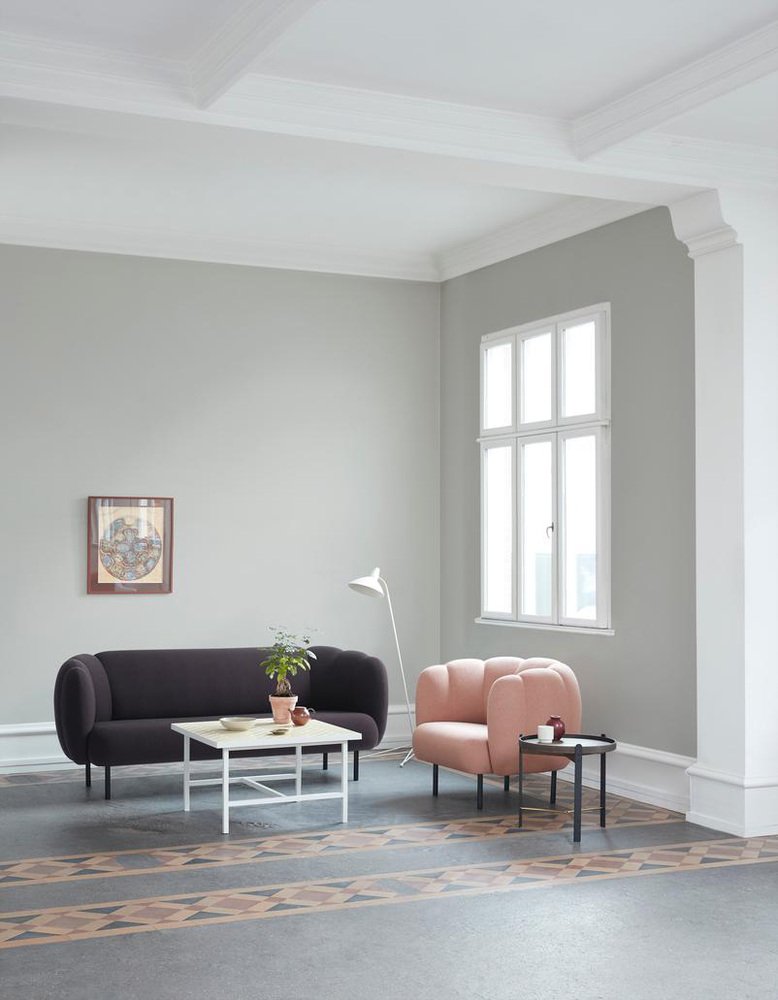 Caper Three-Seater in Blush by Warm Nordic