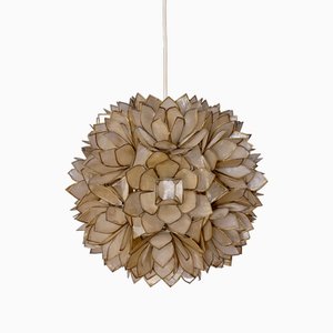 Capiz Lotus Ball Ceiling Lamp from Rausch, 1960s-SGX-2040299