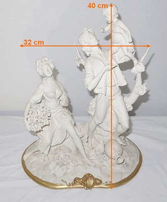 Capodimonte Biscuit Figures from Villari, 20th-century-RVK-1145685