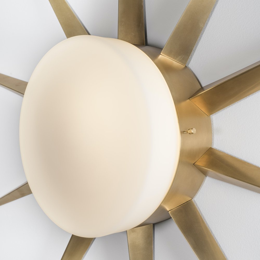 Capri Solare Collection Chrome Lucid Ceiling or Wall Lamp from Design for Macha