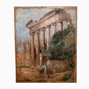 Capriccio Landscape with Roman Ruins, Tear-Off Fresco-IYX-1169645