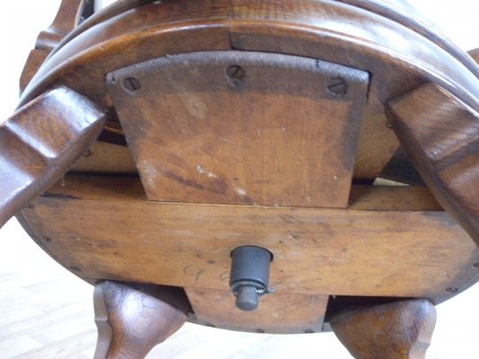 Captain's Swivel Desk Chair in Oak, England, 1900s-FEO-1781296