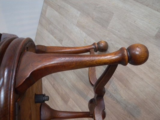 Captain's Swivel Desk Chair in Oak, England, 1900s-FEO-1781296