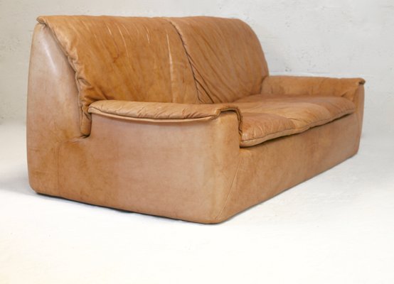 Caramel Leather 3-Seat Sofa from Cinna, 1970s-MAO-1299923