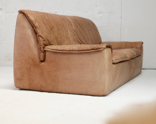 Caramel Leather 3-Seat Sofa from Cinna, 1970s-MAO-1299923