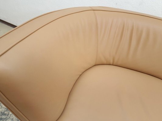 Caramel Leather Armchair Drift #2 by Walter Knoll-BVM-2032782