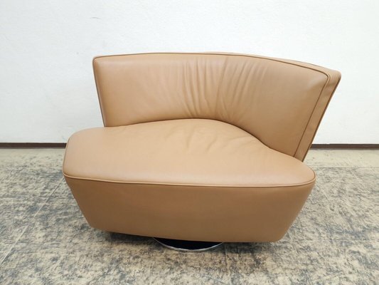 Caramel Leather Armchair Drift #2 by Walter Knoll-BVM-2032782