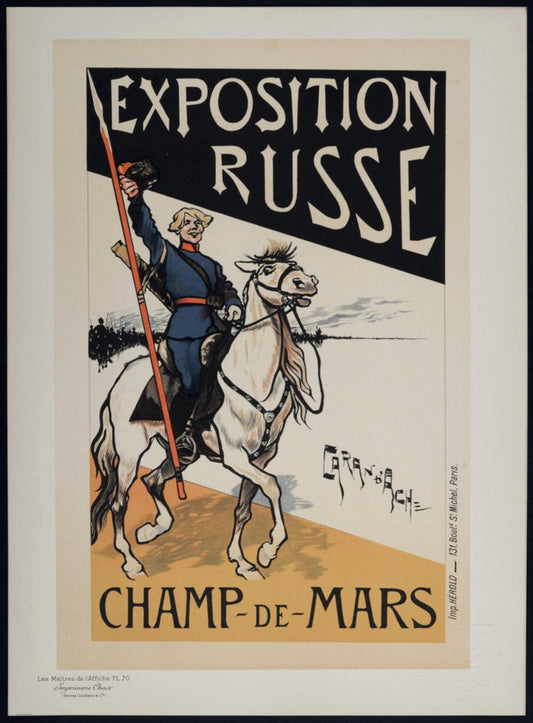 Caran d'Ache, Les Maîtres de L'Affiche: Exposition Russe, 1897, Lithograph