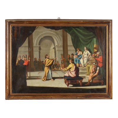 Carataco in Front of the Emperor Claudio, Oil on Canvas, Framed-VMM-1813910