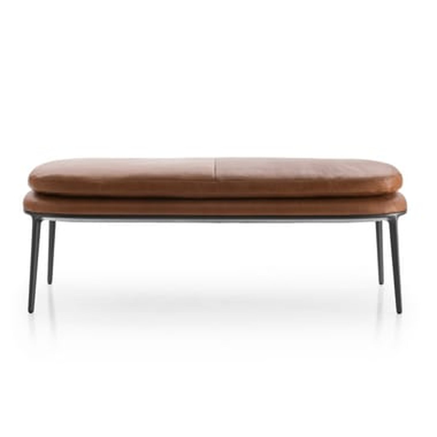 CARATOS - Upholstered Leather Bench