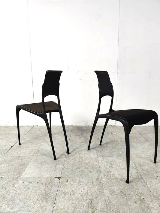 Carbon Fibre C06 Chairs by Pol Quadens, 1990s, Set of 4