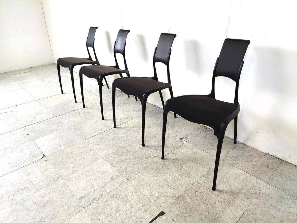 Carbon Fibre C06 Chairs by Pol Quadens, 1990s, Set of 4