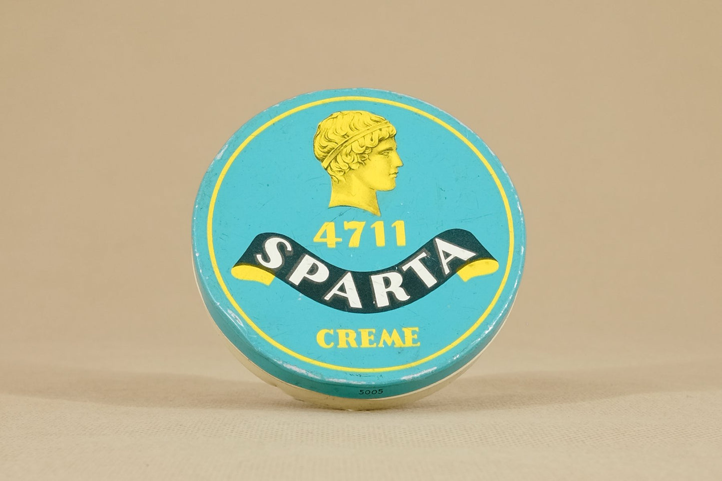 Cardboard Sparta Cream Advertising Sign by E. Pohl, 1950s