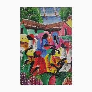 Caribbean Framed Painting, 2000s-KNM-901100