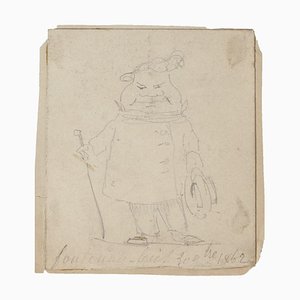 Caricature - Original Drawing In Pencil - 1864 1864-ZCI-779359