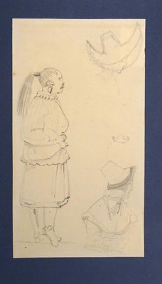 Caricatures - Original Pencil Drawing by Horace Vernet - Mid 1800 Mid 1800-ZCI-759784