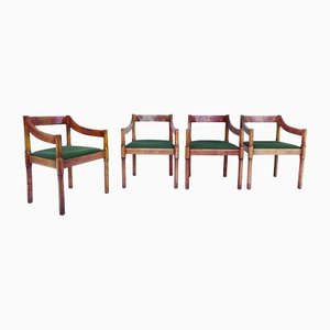 Carimate Armchairs attributed to Vico Magistretti, Italy, 1961, Set of 4-WF-1438629