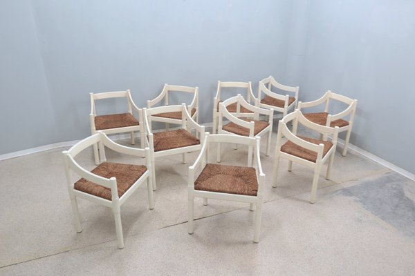 Carimate Chairs by Vico Magistretti for Cassina, 1965, Set of 10-ZQ-2021971