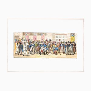 Carl Gustaf Hyalmar Morner - Horse Race - Original Etching - 1820-ZCI-830669