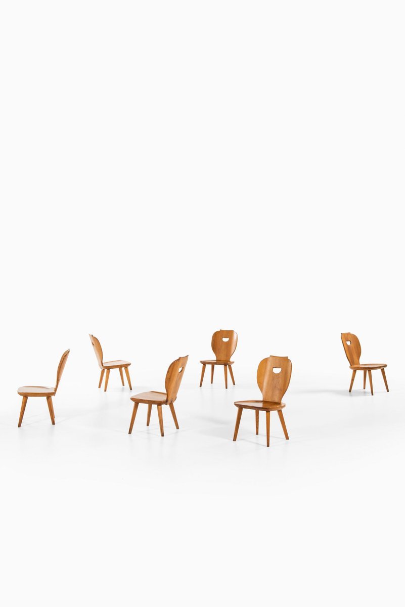 Carl Malmsten Seating Group by Carl Malmsten for Svensk Fur, 1950s, Set of 7