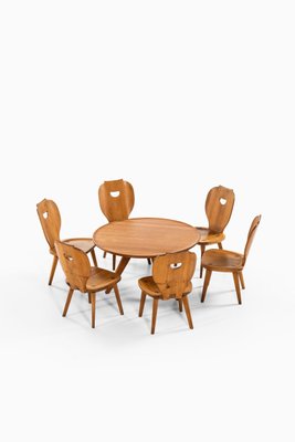 Carl Malmsten Seating Group by Carl Malmsten for Svensk Fur, 1950s, Set of 7-SC-774540