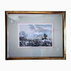 Carle Vernet, Napoleonic Battle in San Giorgio, Mantua, Hand-Colored Etching, Framed-FSD-1219485