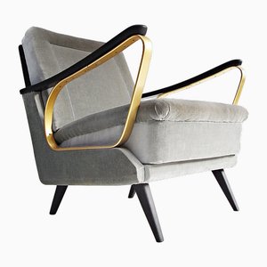 Carlo Armchair in Velvet with Spring Core Cushions-EP-1775362