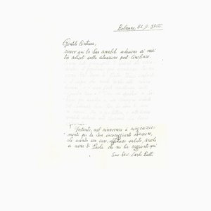 Carlo Belli, Letter To the Countess Pecci Blunt, 1966-ZCI-871324